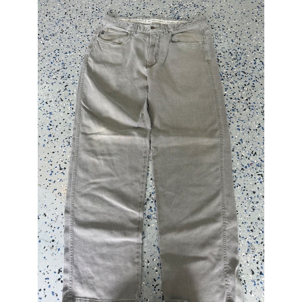 Tommy Bahama Mens‎ 35 Gray Silk Blend Pants Casual Relaxed Fit